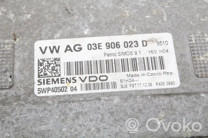 Volkswagen Polo VI AW Sterownik / Moduł ECU 03E906023D