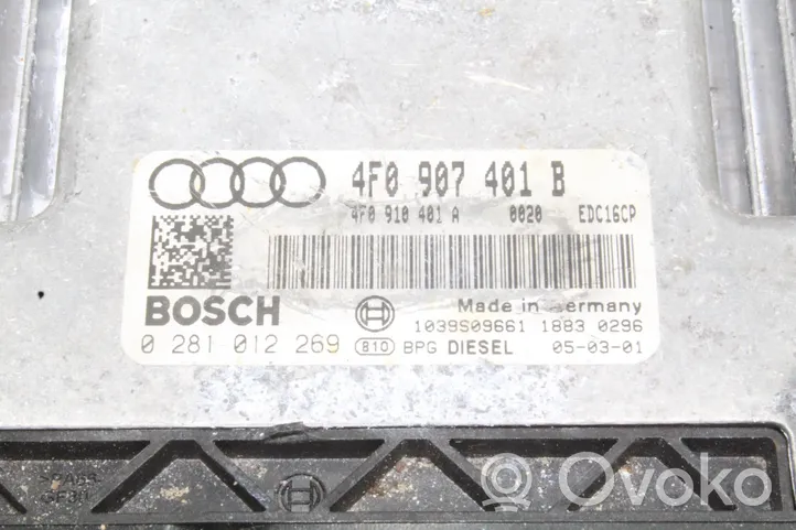 Audi A6 S6 C6 4F Centralina/modulo del motore 4F0907401B