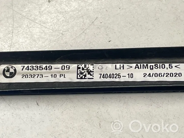 BMW 5 G30 G31 Rivestimento modanatura del vetro della portiera anteriore 7404025