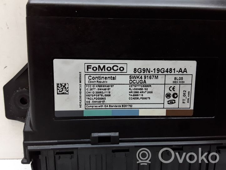 Volvo V70 Unidad de control/módulo del control remoto 8G9N19G481AA