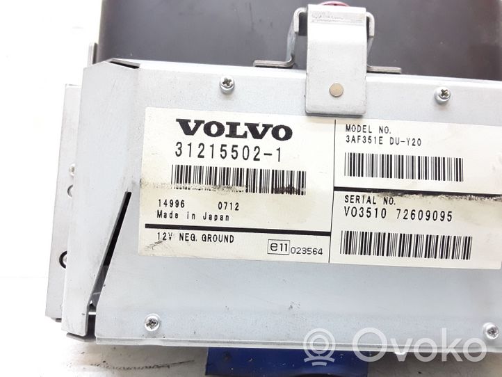 Volvo S80 Monitor / wyświetlacz / ekran 31215502