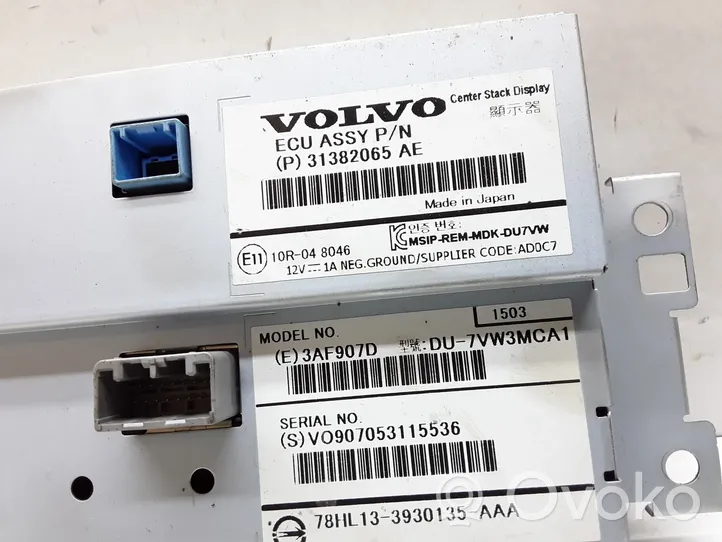 Volvo S60 Monitori/näyttö/pieni näyttö P31382065AE