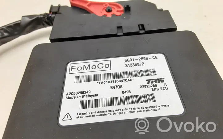 Volvo V60 Module de commande de frein à main 31334872