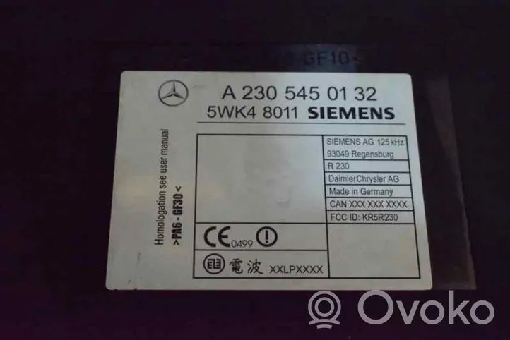 Mercedes-Benz SLK AMG R171 Altre centraline/moduli A2305450132