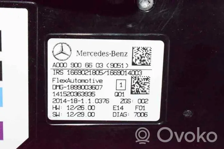 Mercedes-Benz CLA C117 X117 W117 Kattokonsolin valaisinyksikön koristelista A0009006603