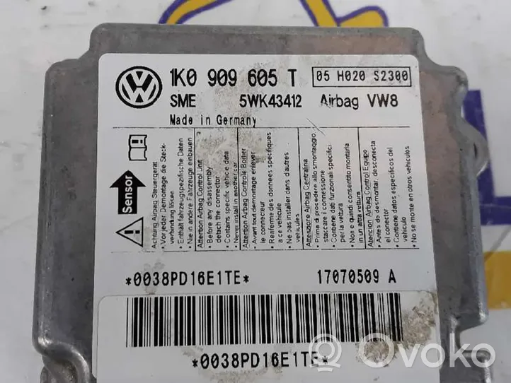 Volkswagen Jetta III Centralina/modulo airbag 1K0909605T