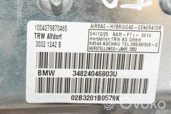 BMW 1 E81 E87 Poduszka powietrzna Airbag drzwi tylnych 34824046803U