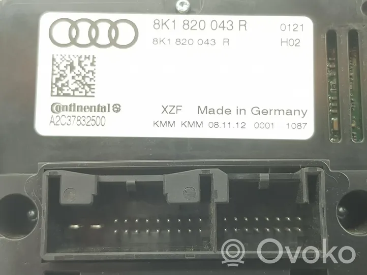 Audi A4 S4 B8 8K Ilmastoinnin ohjainlaite 8K1820043R