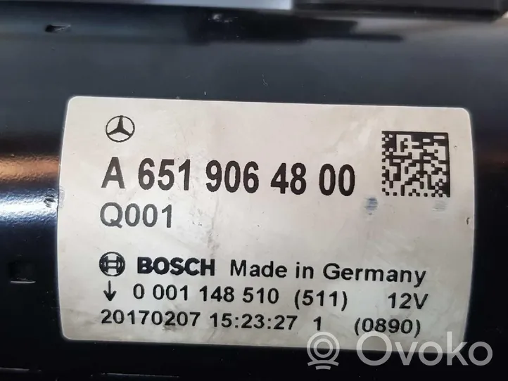 Mercedes-Benz GLC X253 C253 Rozrusznik A6519064800