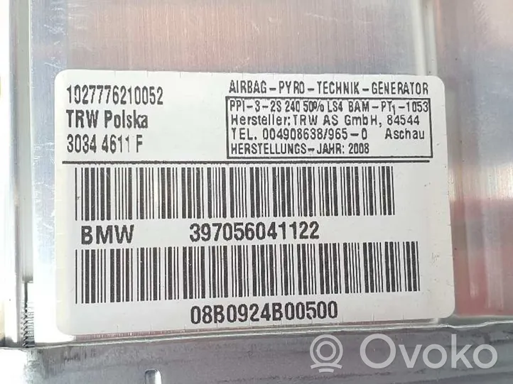 BMW 3 E90 E91 Poduszka powietrzna Airbag pasażera 72127056041