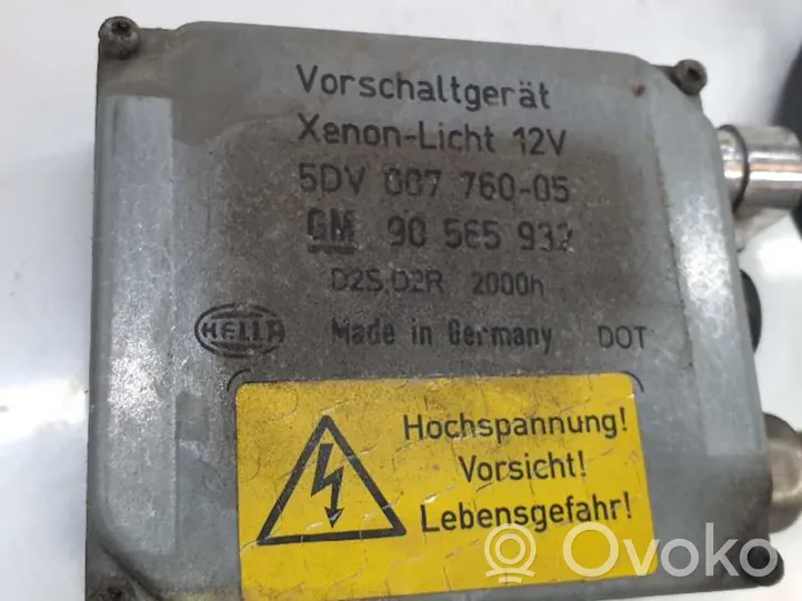 Opel Omega B1 Xenon-valojen ohjainlaite/moduuli 90565932