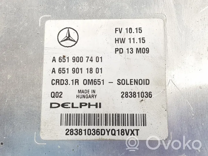 Mercedes-Benz GLK (X204) Sterownik / Moduł ECU A6519007401