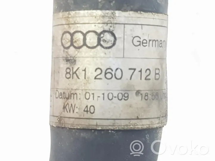 Audi A4 S4 B8 8K Pneimatiskā gaisa kompresora ieplūdes caurules šļūtene 8K1260712B