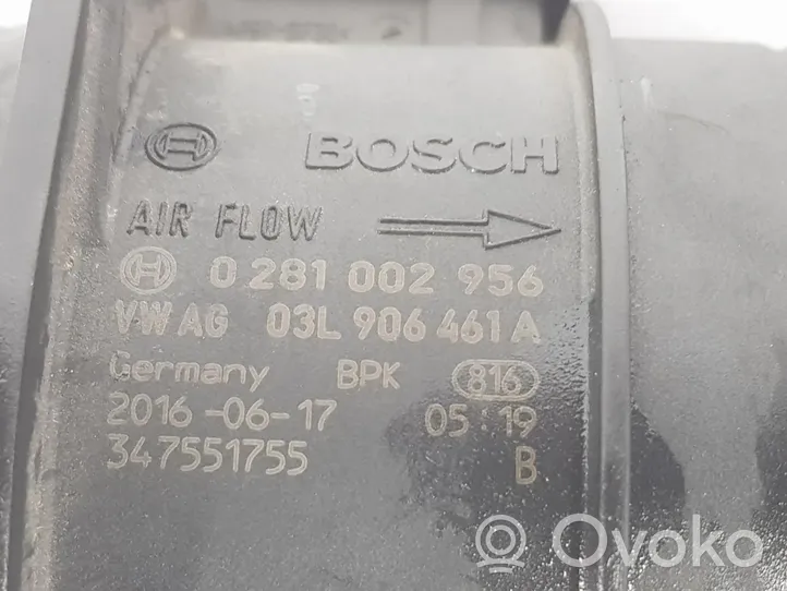 Audi A4 S4 B9 Przepływomierz masowy powietrza MAF 03L906461A