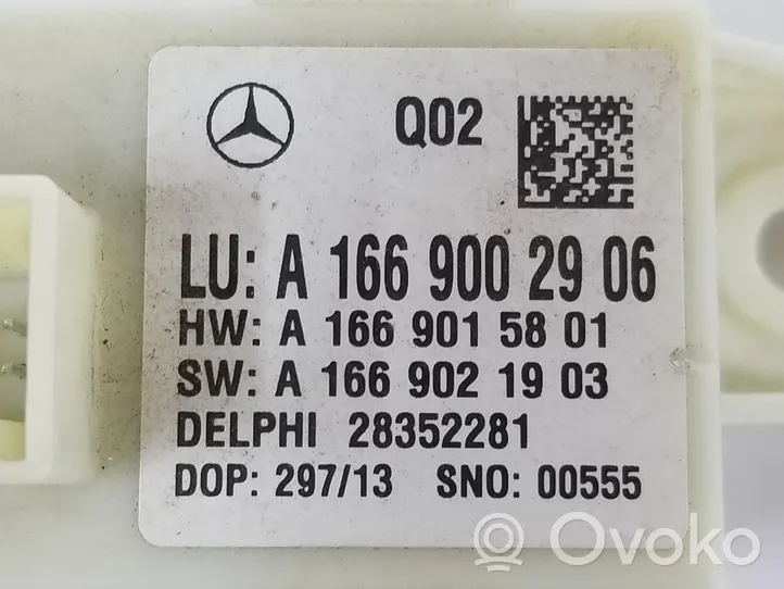 Mercedes-Benz A W176 Muut ohjainlaitteet/moduulit A1669002906