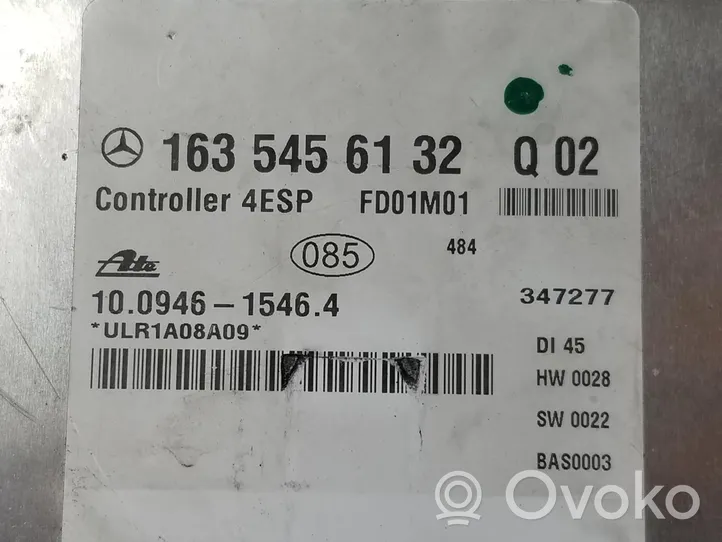 Mercedes-Benz ML W163 Autres unités de commande / modules A1635456132