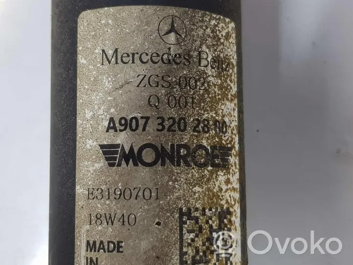 Mercedes-Benz Sprinter W907 W910 Amortyzator osi tylnej ze sprężyną A9073202800