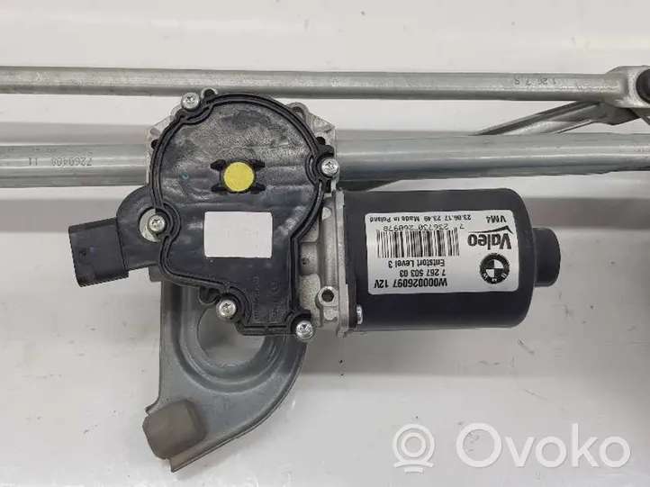 BMW 4 F32 F33 Tiranti e motorino del tergicristallo anteriore 61617260488