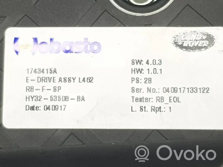 Land Rover Discovery 5 Impianto elettrico del tettuccio apribile LR083256