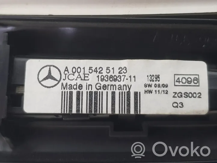 Mercedes-Benz ML AMG W166 Panel oświetlenia wnętrza kabiny A0015425123