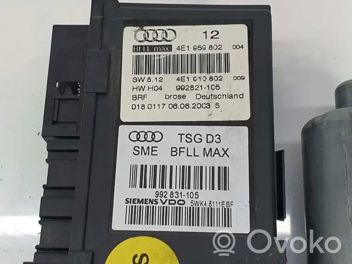 Audi A8 S8 D5 Motorino alzacristalli della portiera anteriore 4E1959802