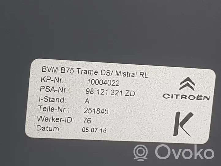 Citroen DS4 Podłokietnik tunelu środkowego 98080221ZD
