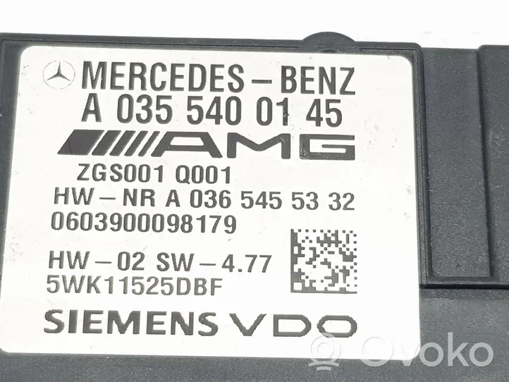 Mercedes-Benz ML W164 Unité de commande / module de pompe à carburant A0355400145