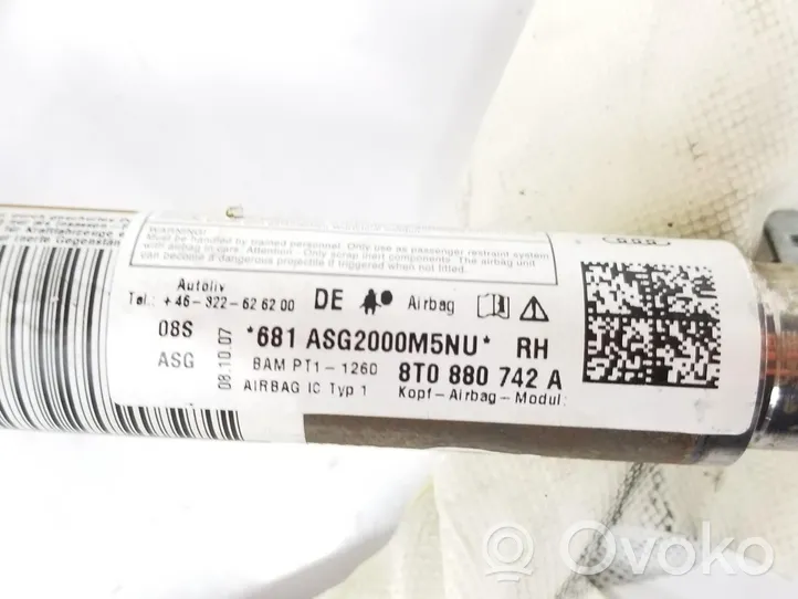 Audi A5 Stogo oro pagalvė (užuolaida) 8T0880742A