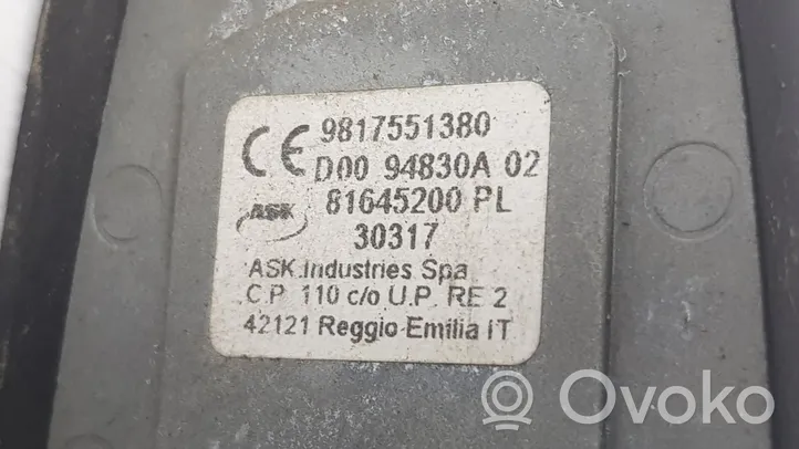 Peugeot Traveller Antena radiowa 9808547780