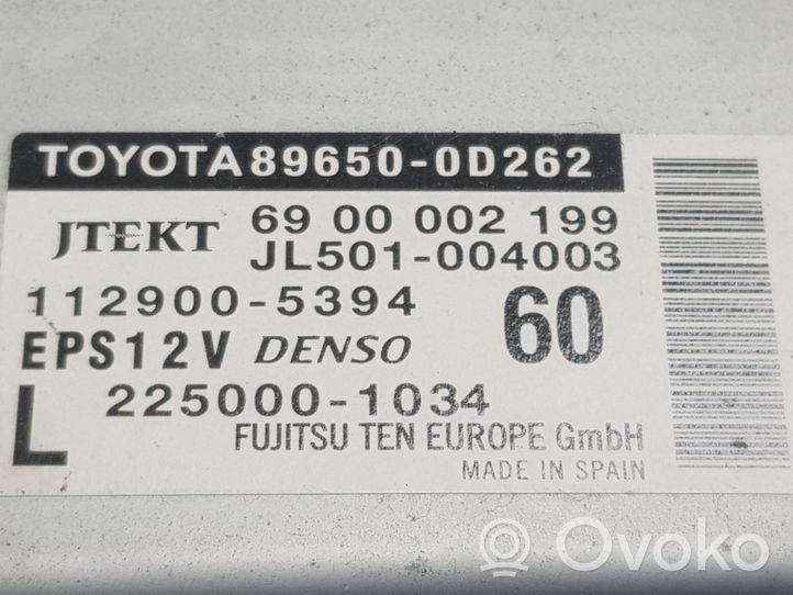 Toyota Yaris Inne komputery / moduły / sterowniki 896500D262