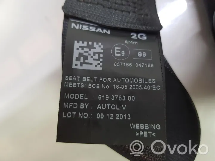 Nissan NV200 Takaistuimen turvavyö 888443LD0A