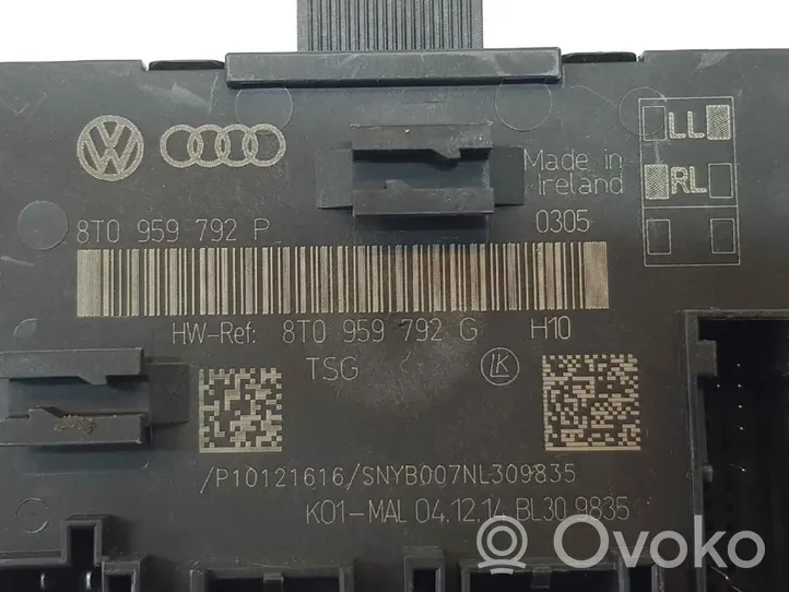 Audi A5 8T 8F Unité de commande / module de verrouillage centralisé porte 8T0959792G