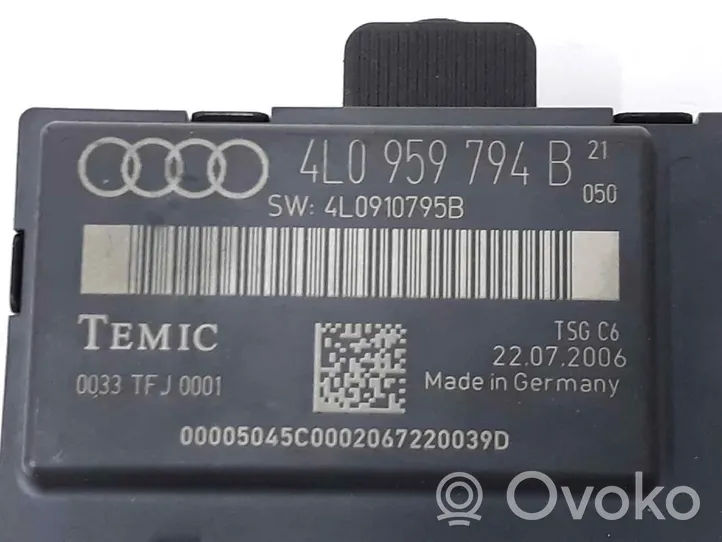 Audi Q7 4M Centralina/modulo chiusura centralizzata portiere 4L0959794B