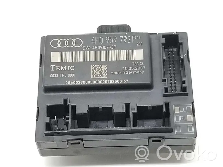 Audi A6 Allroad C6 Unité de commande / module de verrouillage centralisé porte 4F0959793P