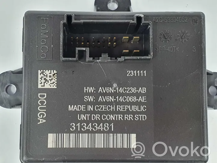 Volvo S60 Oven keskuslukituksen ohjausyksikön moduuli 31343481