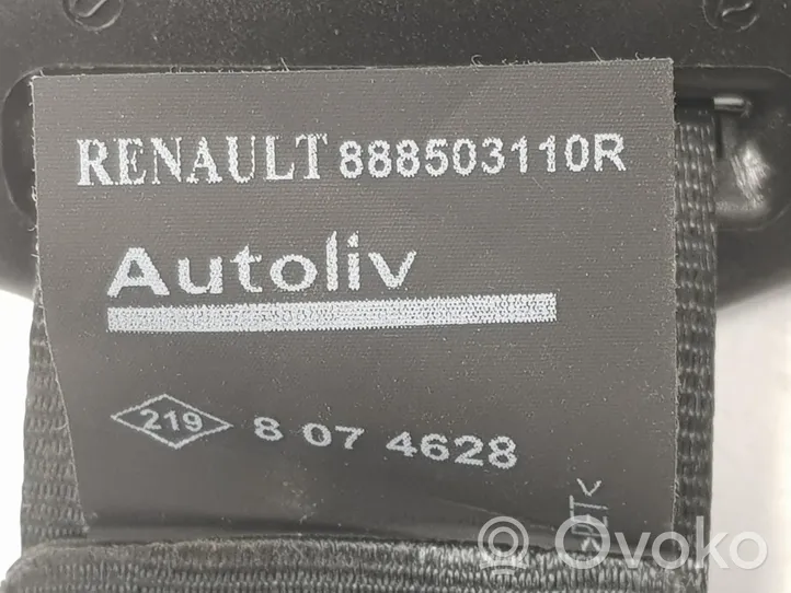 Renault Captur Pas bezpieczeństwa fotela tylnego środkowego 888503110R