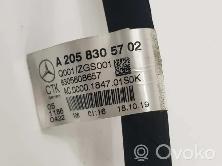 Mercedes-Benz C W204 Przewód powietrza kompresora zawieszenia pneumatycznego osi tylnej A2058305702