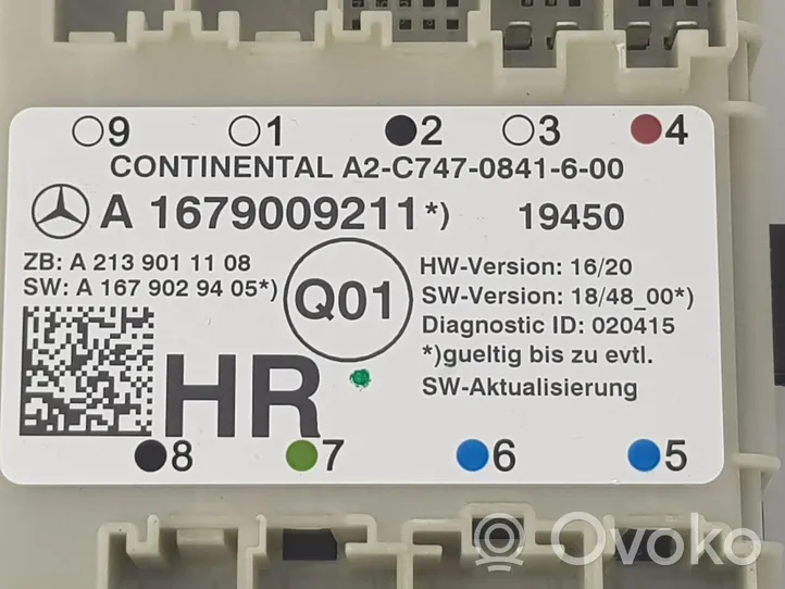 Mercedes-Benz C W204 Muut ohjainlaitteet/moduulit A1679009211