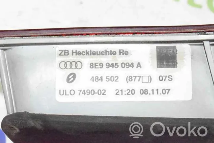 Audi A4 S4 B6 8E 8H Luci posteriori del portellone del bagagliaio 8E9945094A