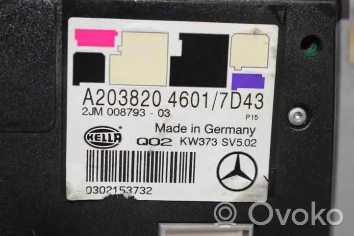 Mercedes-Benz CLC CL203 Apšvietimo konsolės apdaila A203820460