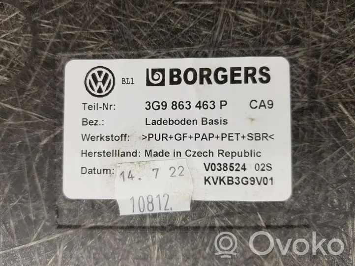 Volkswagen Passat Alltrack Tavaratilan pohjan tekstiilimatto 3G9863463P