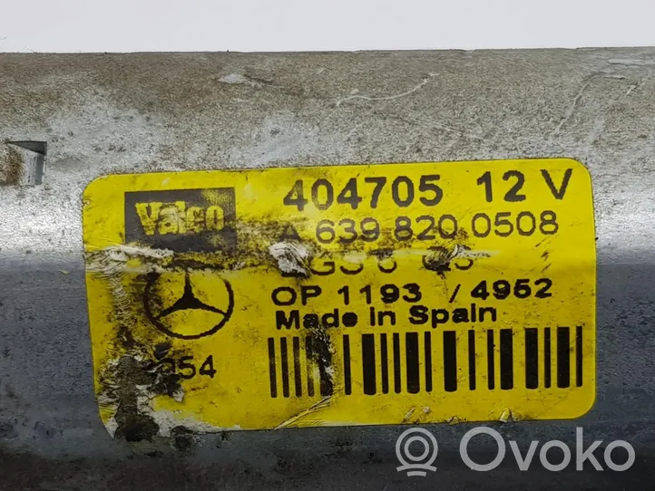 Mercedes-Benz Vito Viano W639 Galinio stiklo valytuvo varikliukas A6398200508