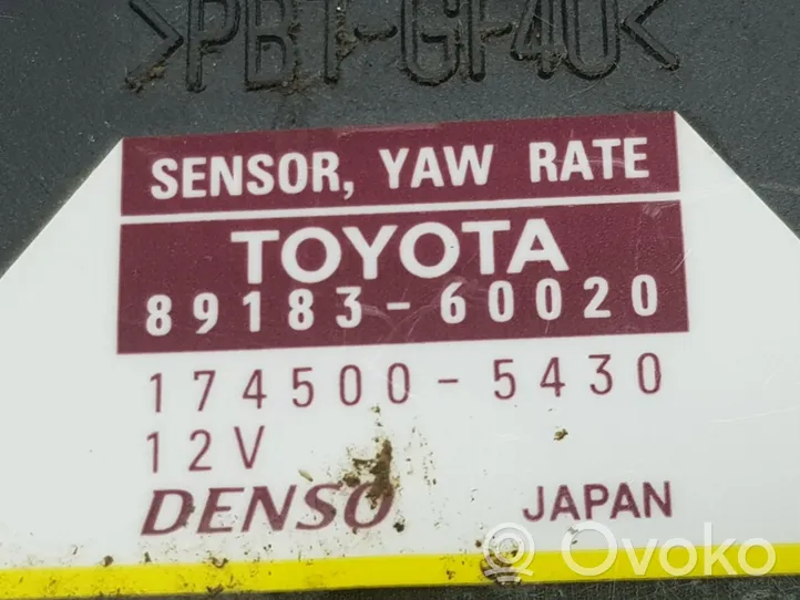 Toyota Land Cruiser (J120) Sensore di imbardata accelerazione ESP 8918360020