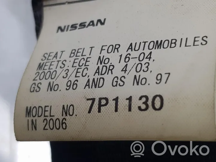 Nissan NP300 Cintura di sicurezza posteriore 88844EB40B