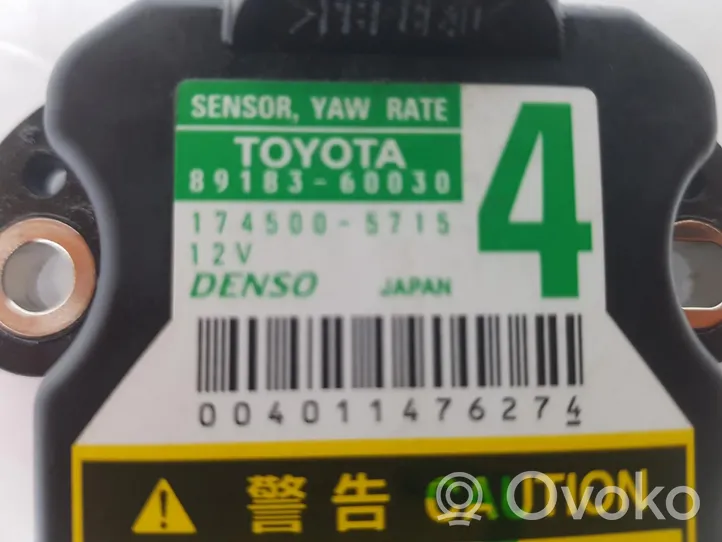 Toyota Hilux (AN10, AN20, AN30) Sensore di imbardata accelerazione ESP 8918360030