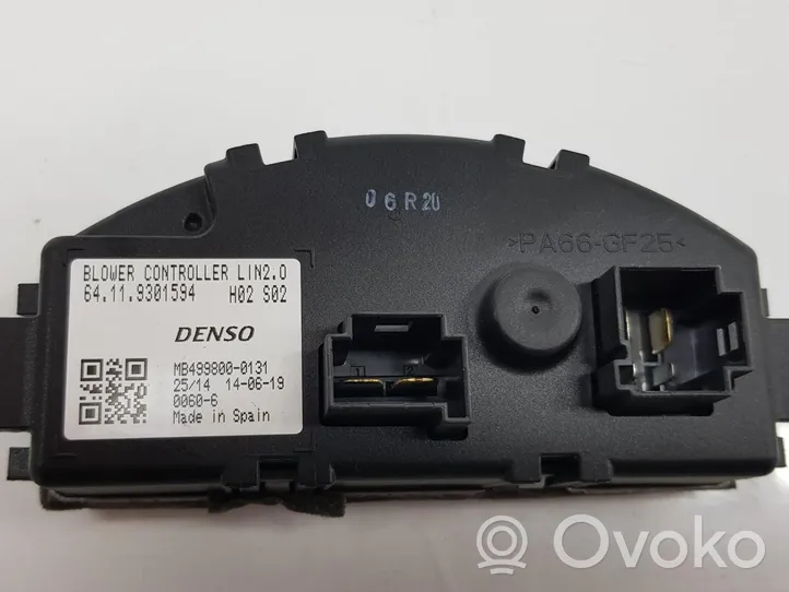 BMW 2 Active Tourer U06 Motorino ventola riscaldamento/resistenza ventola 9301594