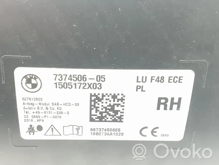 BMW X1 F48 F49 Airbag latéral 7374506