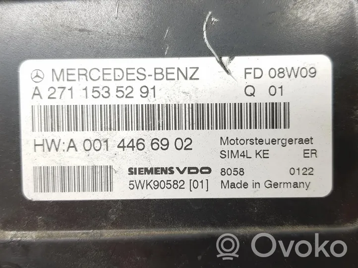 Mercedes-Benz CLC CL203 Calculateur moteur ECU A2711535291