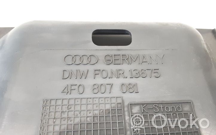 Audi A6 S6 C6 4F Radiatoru paneļa augšējā daļa (televizors) 4F0807081