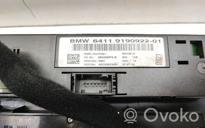 BMW 1 E81 E87 Panel klimatyzacji 9190922